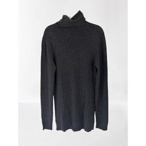 MISSONI Made in Italy Turtleneck Knitted Merino Wool Gray Size Med